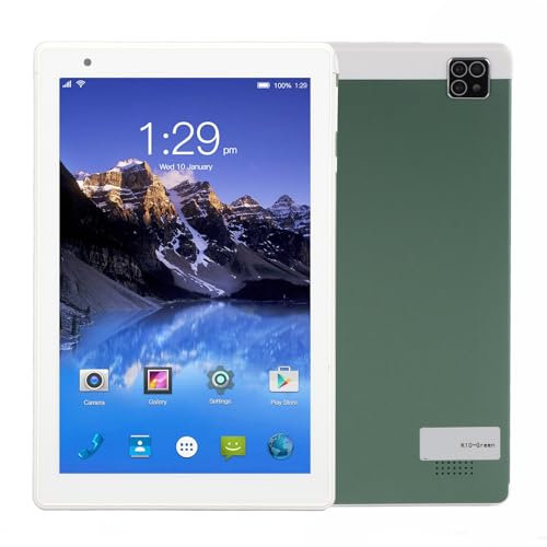 K10 Tablet für Android 5.1-8 Zoll IPS Sprechendes Tablet 1 GB + 16 GB/Vorderseite 30 W + Rückseite 200 W / 1920 * 1200 / Anti Blaulicht/Octa Core, Grün 100 240 V(EU)