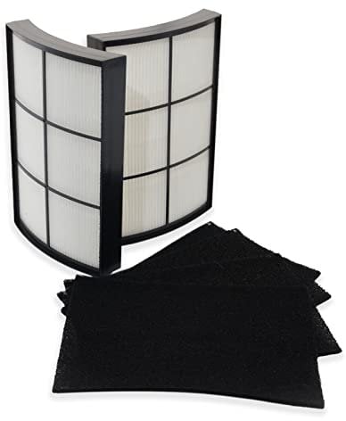 PUREBURG High-efficiency Replacement H13 True HEPA Filter Kit Compatible with PureZone Breeze Tabletop Air Purifier (PECOMPAP), PECOMFIL