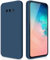 GiiYoon Hülle Kompatibel mit Samsung Galaxy S10E, Hochwertiges Liquid Silicone Case, Rundumschutz Handyhülle, Kratzfestes Weiches Mikrofaserfutter- Blau