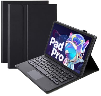 Estuche con Teclado para Tab P11 Pro (2.ª generación) TB132FU, Pad Pro 2022 de 11,2 Pulgadas, Teclado Inalámbrico Desmontable Magnético con Cubierta de Soporte Delgado (Negro)