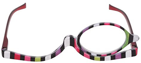 Gafas Cosméticas De Aumento Gafas De Maquillaje De Lente única Giratorias Coloridas Gafas De Aumento Gafas Plegables Cosméticas Herramientas Para La Vida Diaria(+4.00)