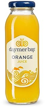 Daymer Bay - Orange Juice, Refreshingly Fruity, Natural Ingredients, Not from Concentrate, Vegan, Gluten Free, 100% British Recyclable Packaging 24 x 250ml Glass Bottles