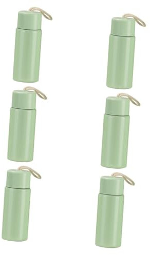 Cabilock 6 Piezas Taza para niños Vasos aislados con Tapas Taza de Viaje con Aislamiento al vacío matraz térmico Taza aislada Taza sellada Ventosa de Acero Inoxidable Mini
