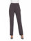 Afibel - Pantalon Droit Taille Semi Élastiquée Femme Gris Polyester