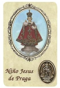 Kinderstempel Jesus aus Prag mit Medaille, Religion/Religious Card