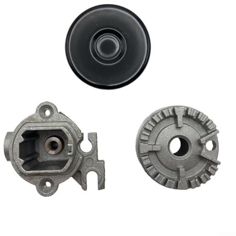 Oniissy Tapa de estufa para horno, tapa de estufa mejorada para quemador de gas, tapa de llama para la mayoría de quemadores de estufa de gas (cóncavo 55)