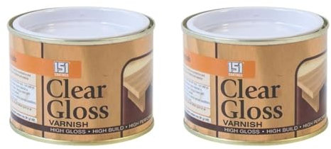 MIXEL 151 Coatings Paint Clear Gloss Varnish, Durable and Smooth Finish, Quick-Drying Formula, Smooth & Even Coverage, Rust-Resistant,Multipurpose Use (Pack of 2) 180ml