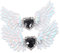 VALICLUD 1 Pair Shoe Clips for Brides Red Fairy Wings Angel Charms Shoe Accessories Wings Decor Pink Fairy Wings Tree Bobby Pins for Women Shoe Jewelry Clips Silver Rhinestones