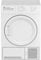 C YD C82 WWGL UK 8kg Freestanding Condenser Tumble Dryer – White, Reverse Action Drum, Easy Iron, Energy Efficiency Class B, Adjustable Drying, Modern Design