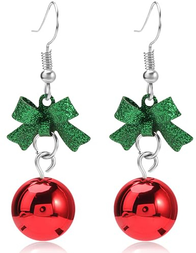 Weihnachtsohrringe Damen, Weihnachtsschmuck, Weihnachts Ohrringe Kinder, Weihnachten Tropfen Ohrringe, für Kinder und Erwachsene Weihnachtsfeier Schmuck Geschenke