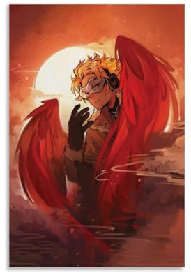 HUERWJRBJ Mha Hawks Poster, moderne Kunst, Gemälde, ästhetischer Leinwandbezug, Wandkunst, Poster, geeignet für jeden Ort, 30 x 45 cm, ungerahmter Stil