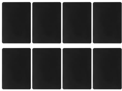 IMIKEYA Étiquettes de Prix Réutilisables Affichage Pratique et Multifonctionnel pour Supermarché en Abs Noir 8 Pièces pour Magasins et Mariages