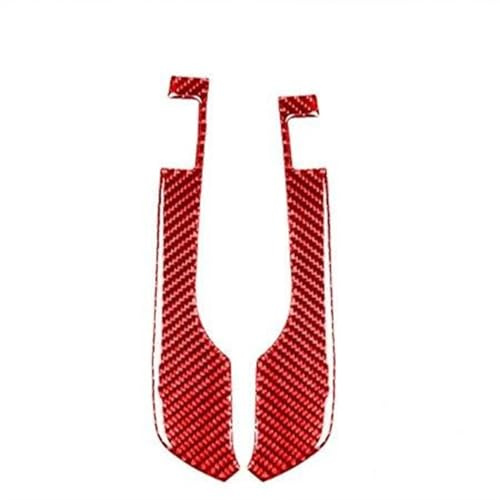 Carbon Fiber Auto Innen Tacho Panel Instrument Surround Abdeckung Trim Aufkleber Für Nissan GTR R35 2008-2016(Rosso)