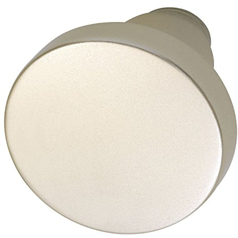Knopfdrückerlochteil Flachform, ø 45 mm, Aluminium neusilber eloxiert, 1 Stück | Zubehör Beschläge Türen