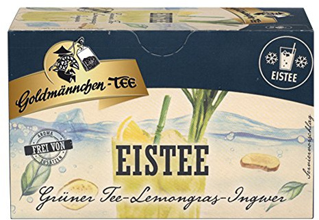 Goldmännchen-Tee Eistee Grüner Tee-Lemongras-Ingwer (1x30g)(20 Filterbeutel á 1,5g)
