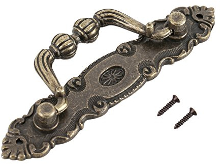 Zerodis 4 Packungen Zink legierung Retro Design Türgriff Schubladenschrank Schreibtisch Schrank Bücherregal Schmuckschatulle Griff Hardware Hause DIY Decor