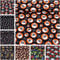 MAGAM-Stoffe Jack Baumwollstoff Popeline Halloween Piraten Skulls Meterware 50cm (10. Totenköpfe Orange)