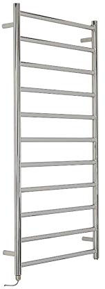 Milano Esk 400W Chrome Straight Bar Stainless Steel Electric Heated Towel Rail - 1200mm x 600mm