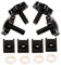 Bid4ze Diebstahlschreck Satteltasche Schlösser Schraube Bolzen Kit Montagezubehör Kompatibel für 1993-2023 Harley Touring Road King Street Glide Electra Glide Road Glide