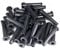 Utoolmart 30 Pcs Cord Boot Protector Cable Sleeve Hose, Rubber Flex Strain Relief Protector, 82mm/3.23 Length, Black