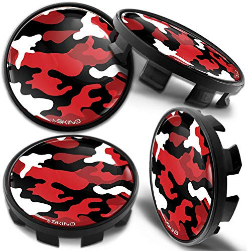 Biomar Labs 4 x 68mm Nabendeckel Kompatibel mit BMW 36136783536 Felgendeckel Radnabenabdeckung Nabenkappen Felgenkappen Radkappen Alufelgen Camo CBZ 1
