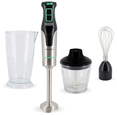 Batidora y Picadora Eléctrica 800W Mutifunción con Accesorios | Dayron | Batidora de Mano Super Power Plus | Picadora y Trituradora de Alimentos | Cuchillas de Acero Inoxidable | Garantía 2 Años