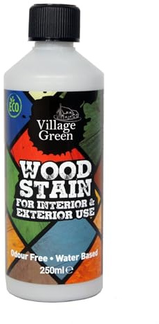 Village Green Ready to Use Wood Stain - Water Based, Eco Friendly, Premium Quality (Georgian Grey, 250ml)