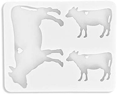 Buwei Alpaga Family Animal KeychainTortoise Vache Dinosaure résine Silicone Moule Artisanat Artisanat