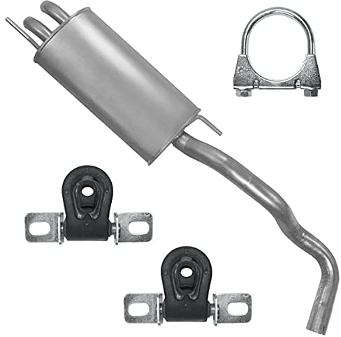 Adamot Endschalldämpfer Auspuff Endtopf für VW Polo 3 III 6N 6N2 1.4 TDI 1.7 SDI 1.9 SDI, Polo IV 4 9N 1.9 SDI
