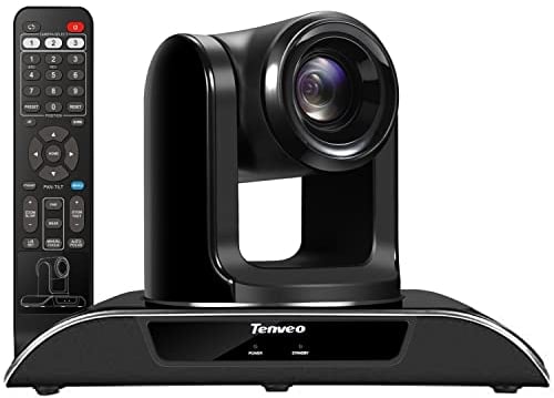 Tenveo PTZ Kamera 20x Optischer Zoom HDMI/SDI/USB Konferenzkamera, IP Live Streaming Kamera 1080p HD PTZ Kamera, für Skype/Zoom Videokonferenzen, YouTube/Twitch/OBS Live Streaming