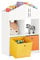 SoBuy KMB49-W Kinder Bücherregal mit Haus-Design Kinderregal mit 2 Stoffboxen Spielzeugregal Aufbewahrungsregal für Kinder Spielzeug-Organizer Weiß BHT ca.: 65x91x27cm