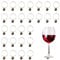 Jagowa 26Pcs Wine Charms, Letters Glass Charms Markers Tags for Wine Drink Markers Decorations Party Favors (Black)