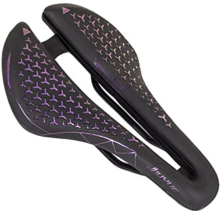 Luojuny Weicher Mountainbike-Sitz schmales Fahrradsitzkissen, hohles Design, bequemer Fahrradsattel, Schwamm, universelle Fahrradsitze für Komfort, Herren, MTB, Rennrad