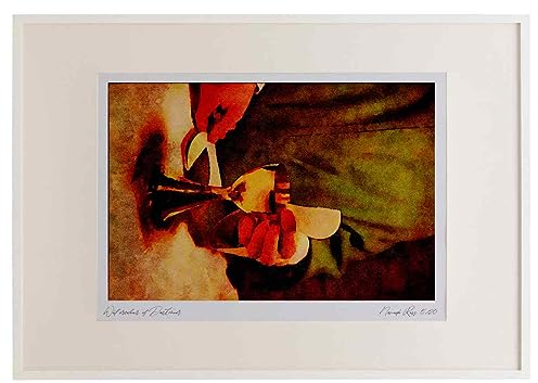 776076 Priest's Hands Breaking The Host Over Solid Gold Chalice At Mass Watercolour A3 Picture Frame Limited Edition A4