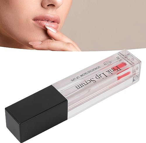 Siero Labbra Rosa Nutriente,Antirughe per Labbra Carnose, Idratazione, Brillantezza, Texture Leggera e Vellutata