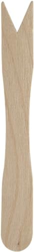 Abena Gastro - Tenedores desechables de madera para patatas fritas, 100 unidades, 8,5 cm, perfectos para pescado y patatas fritas, tenedores desechables, mini tenedores, palitos para patatas fritas,