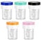 ZKSXOA Contact Lens Barrel Cases, 5 Pieces, Plastic Portable Contact Lens Cleaner, Contact Lens Case, Manual Rotation Contact Lens Cleaning Case, for Contact Lens Care (5 Colors)