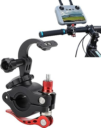 Bike Holder Bar Hand Mount Bicycle Bracket Compatible with DJI RC 2 Controller Bike Mount Adjustable Bike Clamp Clip Adapter for DJI Mini 4 Pro/Air 3 Drone Remote Control and Action Camera