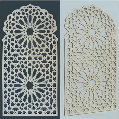 Dekorpaneele Tor mit Ornament 'Marokko' - Innendekoration orientalischer Stil (50x25 cm)