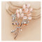 Brosche Pin Abzeichen, modisch, Opal, Stein, Blume, Brosche, Brosche, Zubehör, Kleidung, Geschenk, Geburtstag, Brosche für Frauen, Strass, Brosche