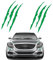 2er-Pack Monster Auto Aufkleber15.6 In X 4.5 In Kratzstreifen Scheinwerfer Aufkleber Tuning Aufkleber Auto FüR Autolichter, MotorräDer, Lkws, Aufkleber-Dekoration (GrüN)