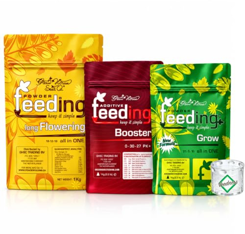 Weedness Green House Feeding Starter Set Long Flowering - NPK Dünger Grow Anbau Indoor Erde Organischer Bio
