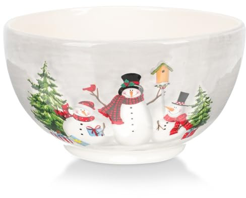 LABRIMP Tazón De Sopa Para El Hogar Cuencos De Frutas Cuencos De Navidad Cuenco De Cereales De Navidad Platos Navideños Tazón De Fuente De Vacaciones Tazón De Avena Bol Redondo Cerámica