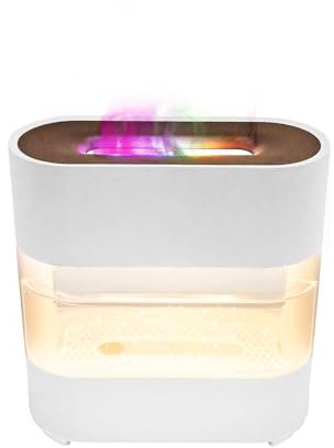 Aroma Diffuser Luftbefeuchter mit Fernbedienung und 7 Arten LED Lichtfarben, Diffuser ätherische Öle Lufterfrischer für Raumduft Diffuser,Duftexpander (Weiß)