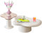 YYZIWYUN Nesting Couchtisch 2er Set Modern Cloud Couchtisch Abgerundete Ecken Design Hochtemperaturbeständig Weiß Wolke Couchtisch für Wohnzimmer