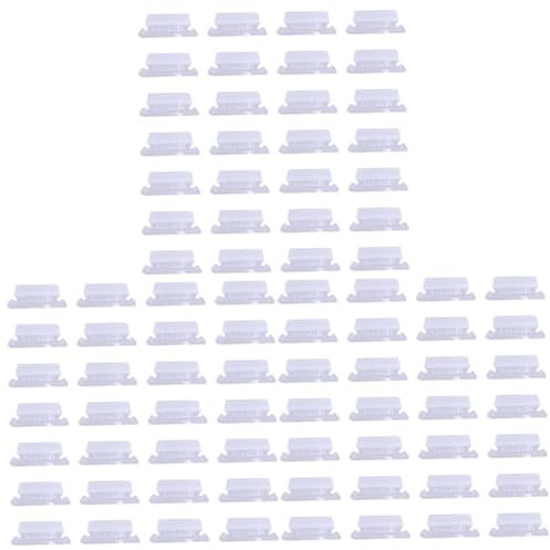 HOODANCOS 3st Transparenter Etikettenhalter Regale Fotohalter-clipständer Etiketten Für Hängende Aktenordner Preisschild-etikettenhalter Supermarkt-preisschild-clip Warenzeichenhalter Pvc