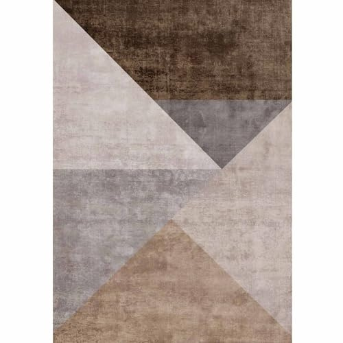 bamyum Barty Bedruckter Teppich Chenille-Druck Maschinell Hergestellt 80 x 150 cm, Waschbarer Multicolor Vintage Teppich Schlafzimmer, Antibakteriell Antirutschunterlage Küchenteppich