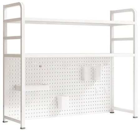 Verstellbares Schreibtischregal mit Ablageschale für Kommode, Untertischregal für Büroorganisation