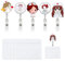 GXGM 5 PCS Porte badge enrouleur infirmiere,Porte Badges rétractables avec 5 badges pour médecins et professionnels de la santé, motifs variés,infirmiere accessoires, Durable et pratique