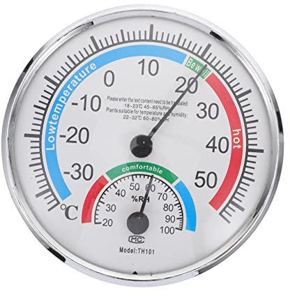 CIMAXIC Sauna Hygrothermograph Für Außenbereiche Präziser Temperatur Und Feuchtigkeitssensor Für Zuhause Hotel Und Labor Einfach Zu Bedienen Zuverlässige Lesungen Für Patios Und